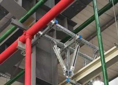 达川该抗震支架的整体式支吊架结构协调性好